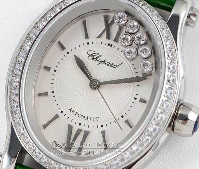 Chopard手錶 蕭邦快樂鑽系列 橢圓型機械6T28新款 蕭邦時尚女表 蕭邦機械女士腕表  hds1841
